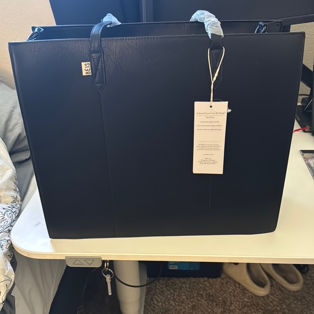 BEIS Large Work Tote in Black